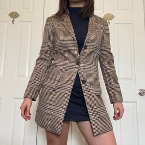 BB Dakota plaid blazer